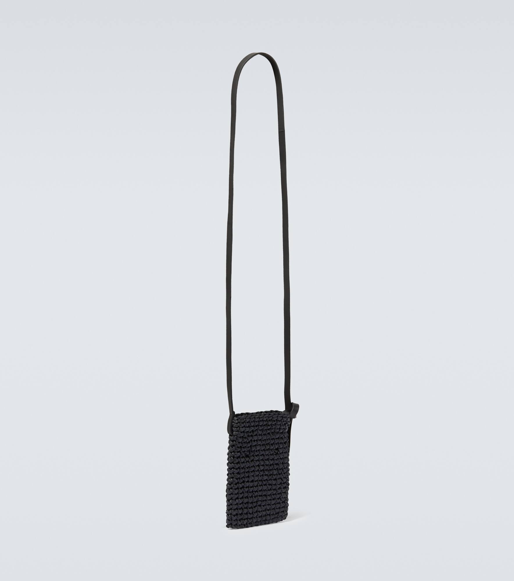 Crochet raffia phone pouch - 5