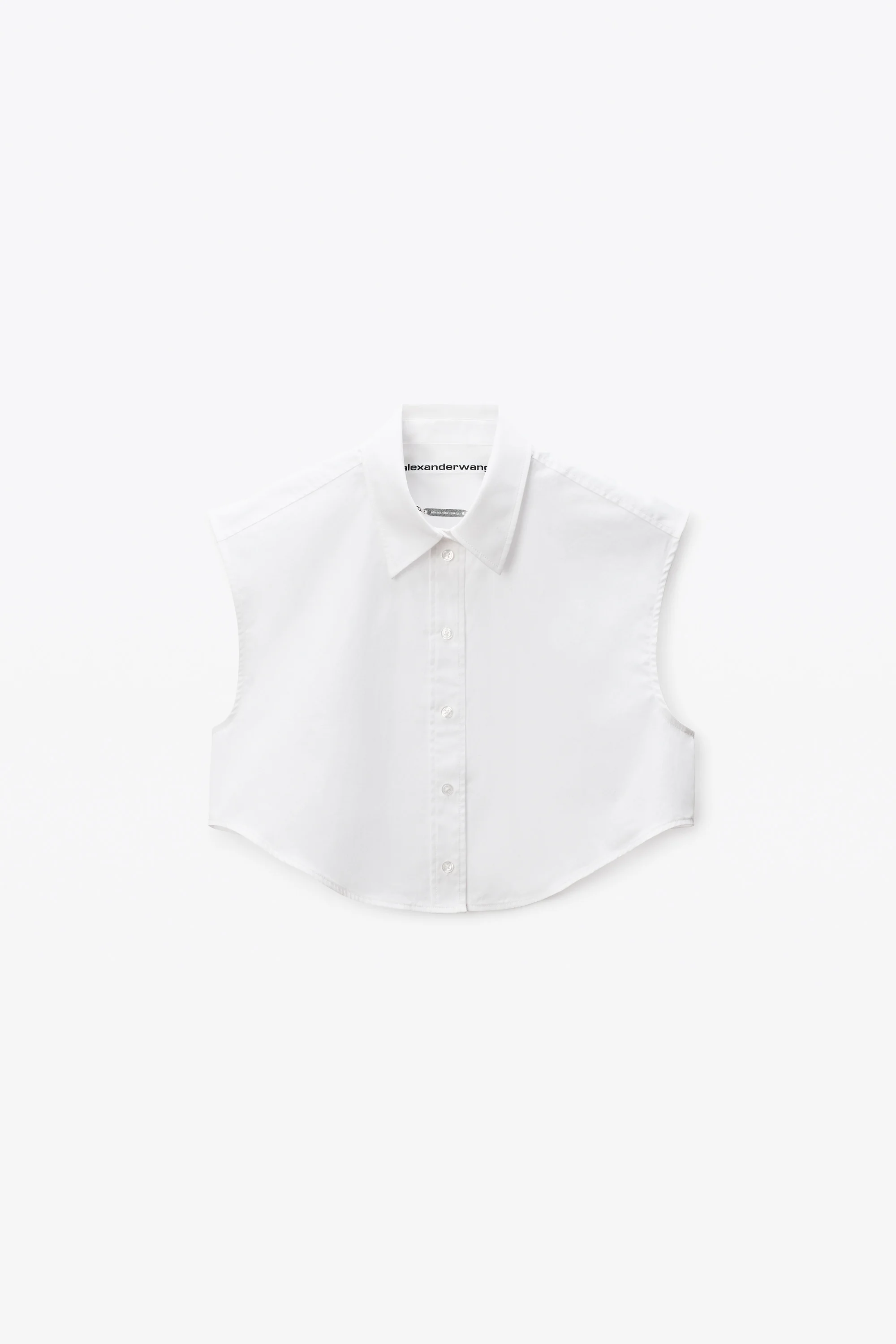 White Button Up Shirt with Logo Nameplate - 1