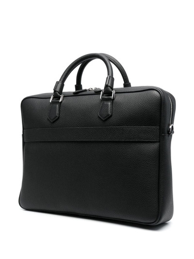 Serapian logo-print leather laptop bag outlook