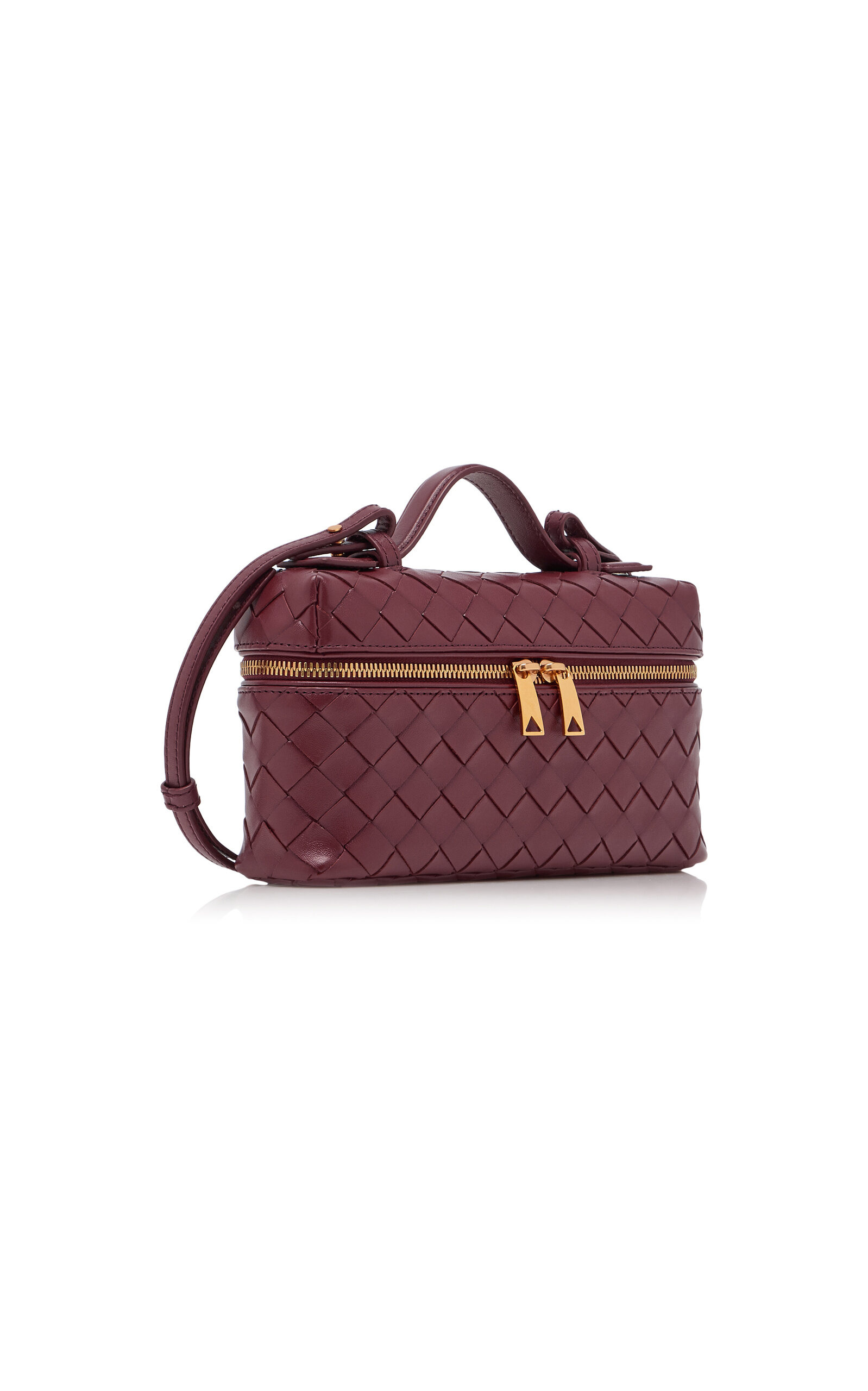 Bang Bang Intrecciato Leather Vanity Case burgundy - 5