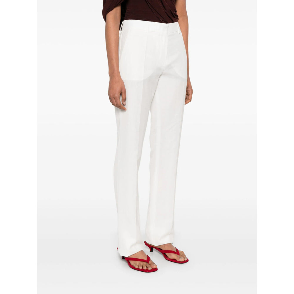 Sportmax White Trousers - Tapered Trousers Women - 5