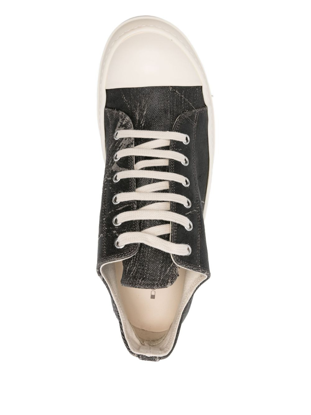 lace-up printed sneakers - 4
