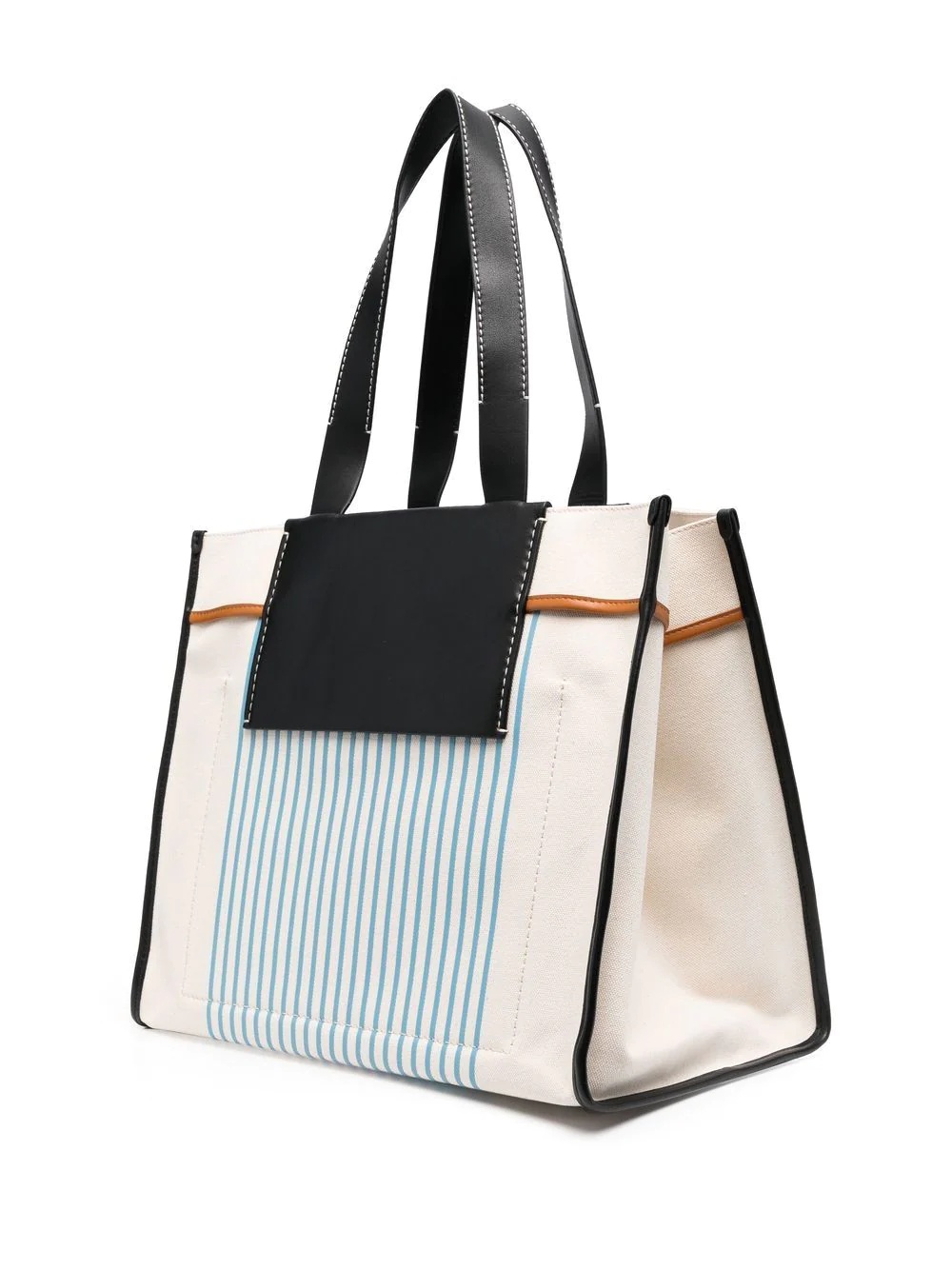 striped cotton tote-bag - 4