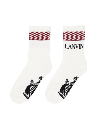 Lanvin White Curb Socks outlook