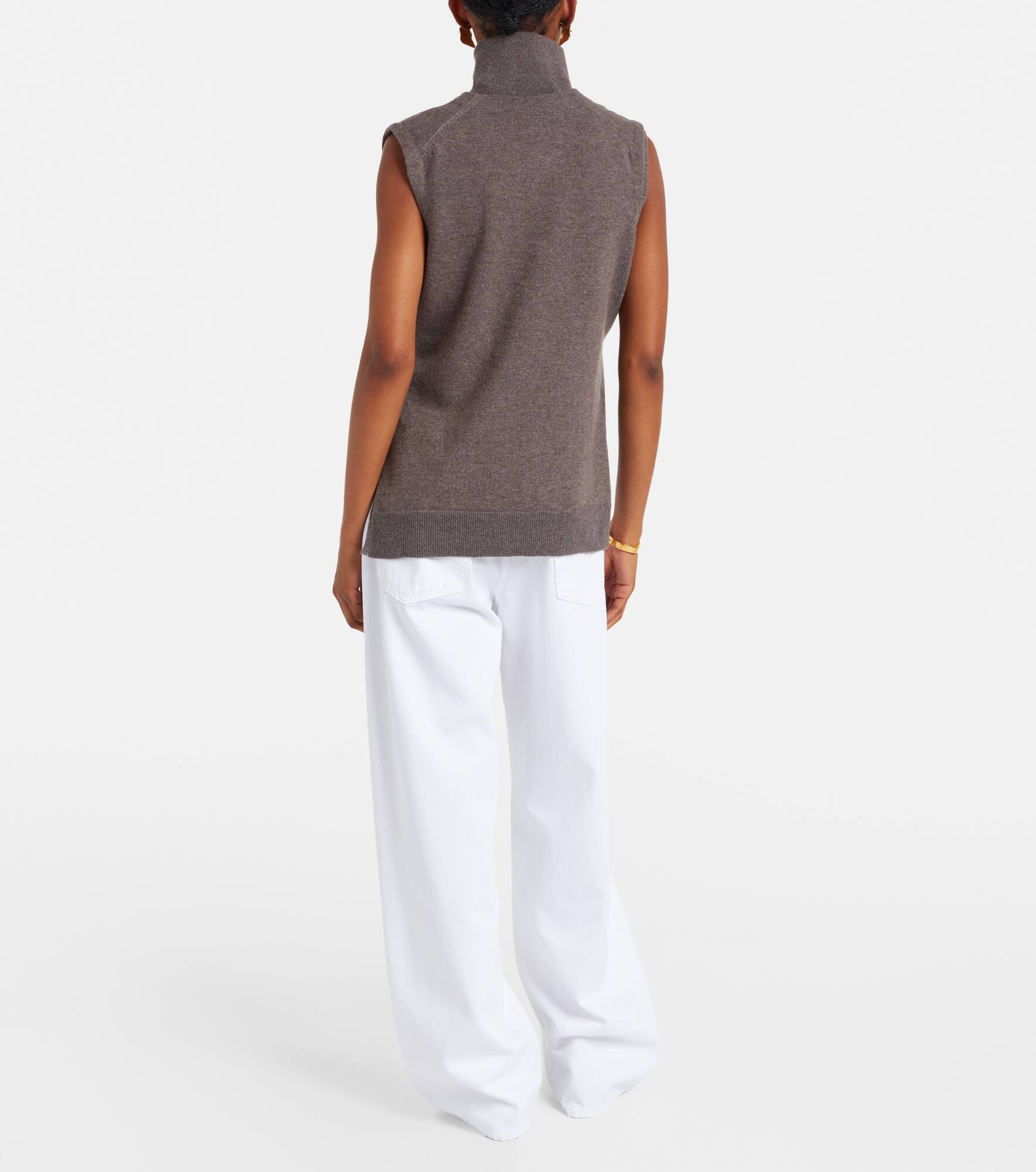 Layered wool and cashmere-blend top - 3