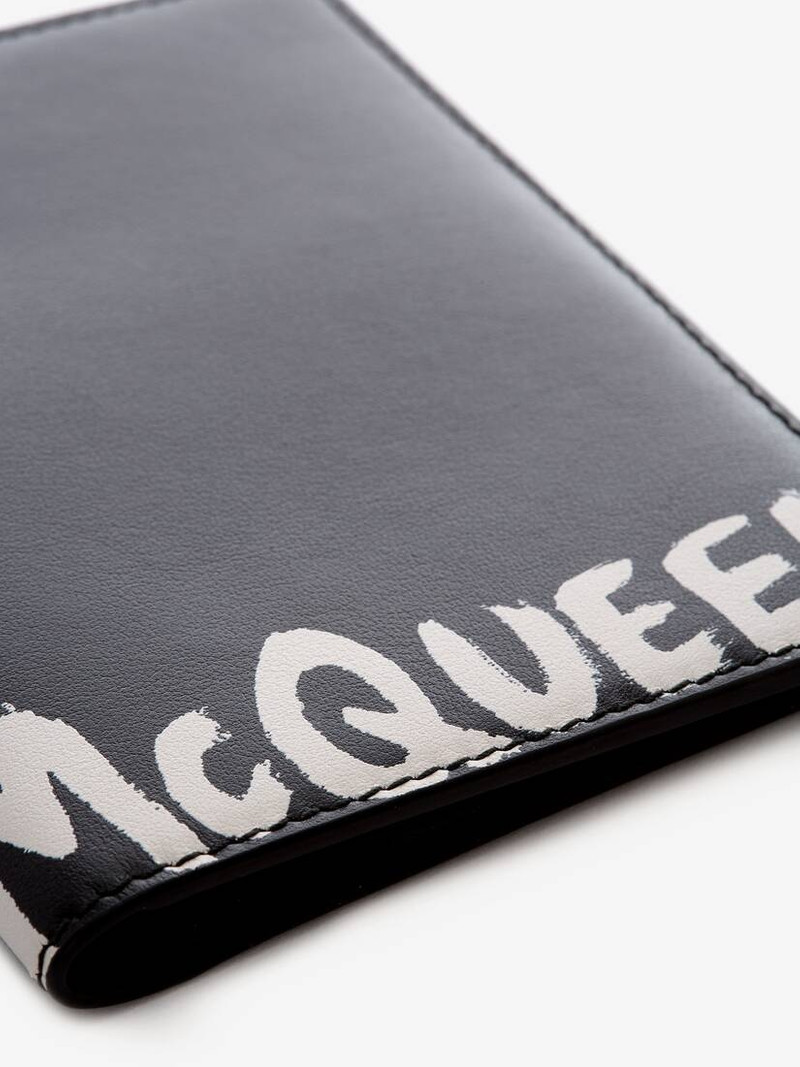 Mcqueen Graffiti Pocket Organizer in Black/white 5