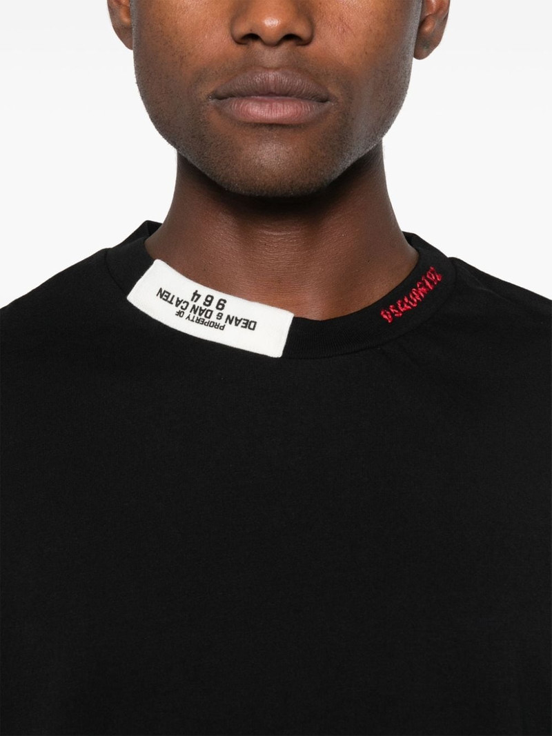 logo-embroidered T-shirt 5