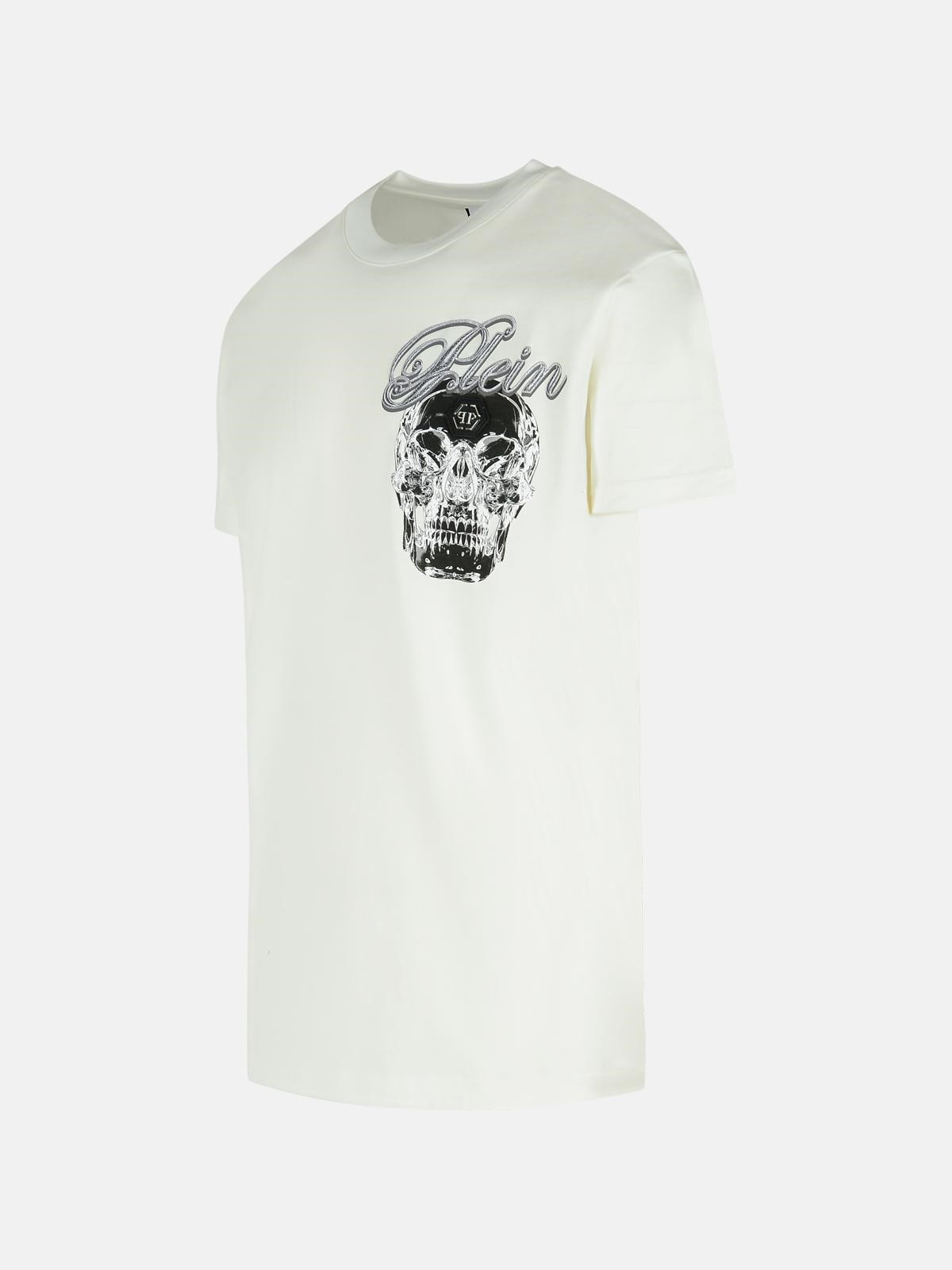 WHITE COTTON T-SHIRT - 2