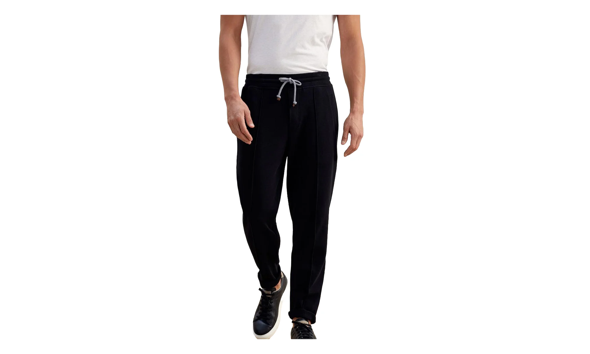 Drawstring Gym Sweatpants "Black" BRUN724 - 1