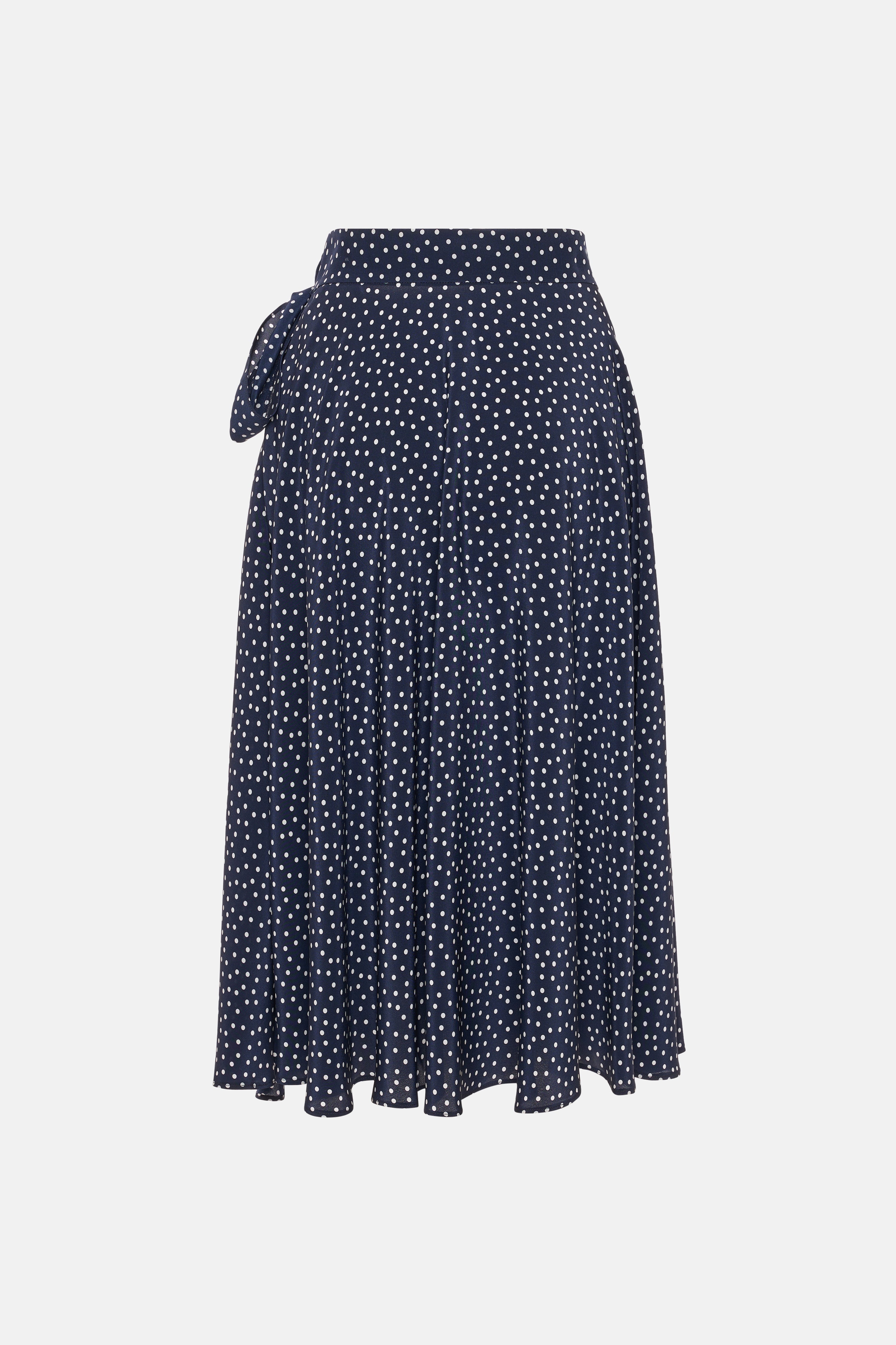 POLKA DOT WRAP SKIRT - 2