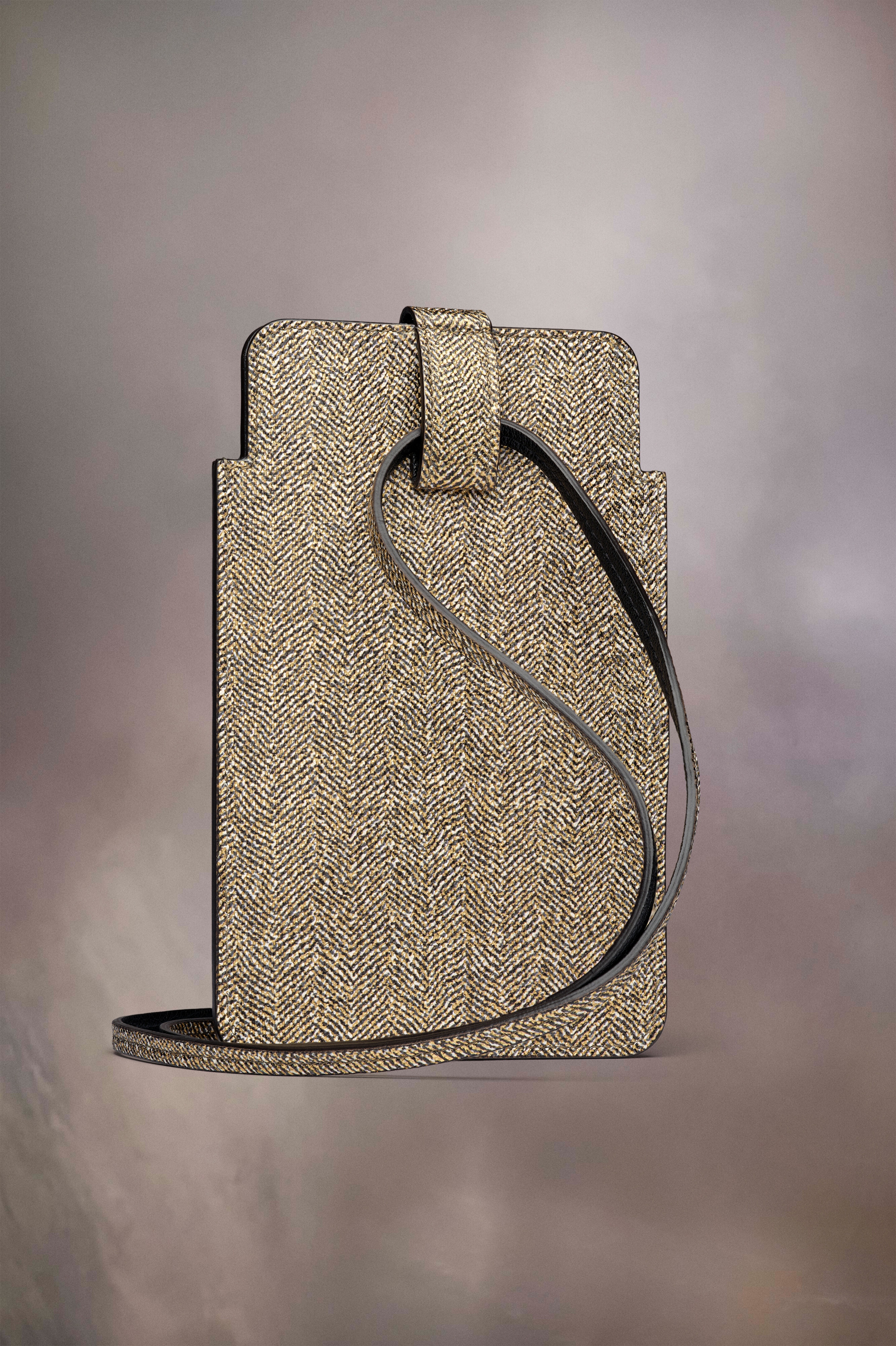 Check leather phone holder - 2
