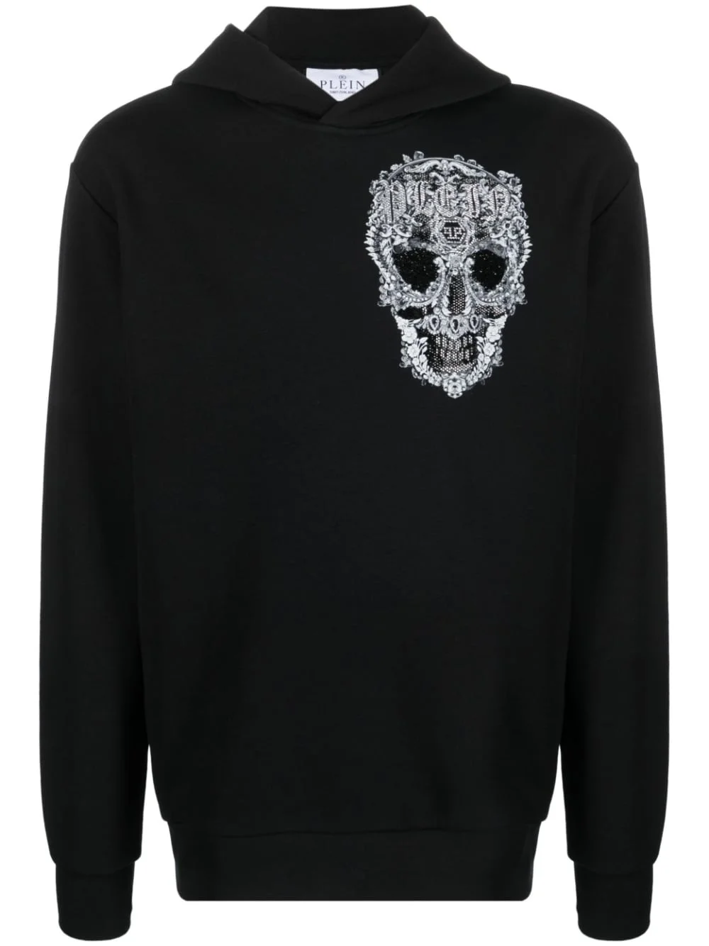 Baroque Skull cotton hoodie - 1
