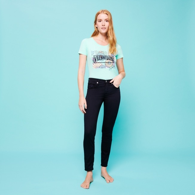 Women Stretch Cotton Satin Pants - 3