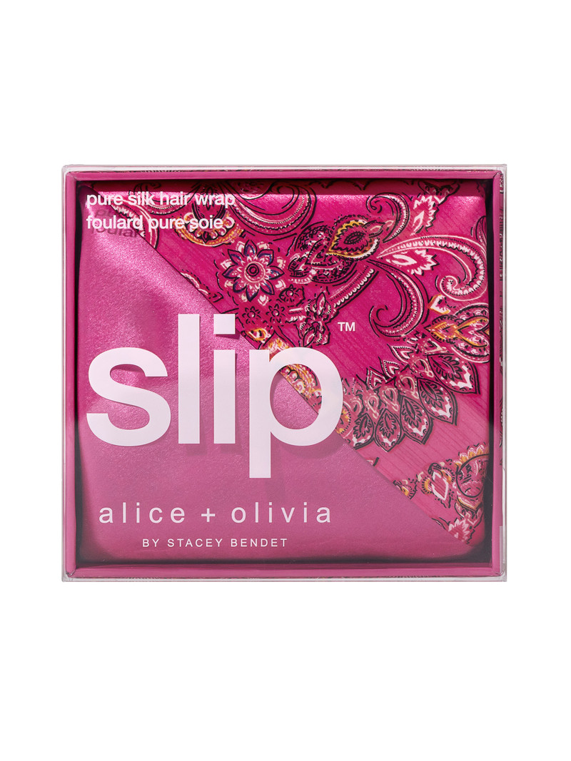 Alice + Olivia A+O X SLIP SILK HAIR WRAP outlook
