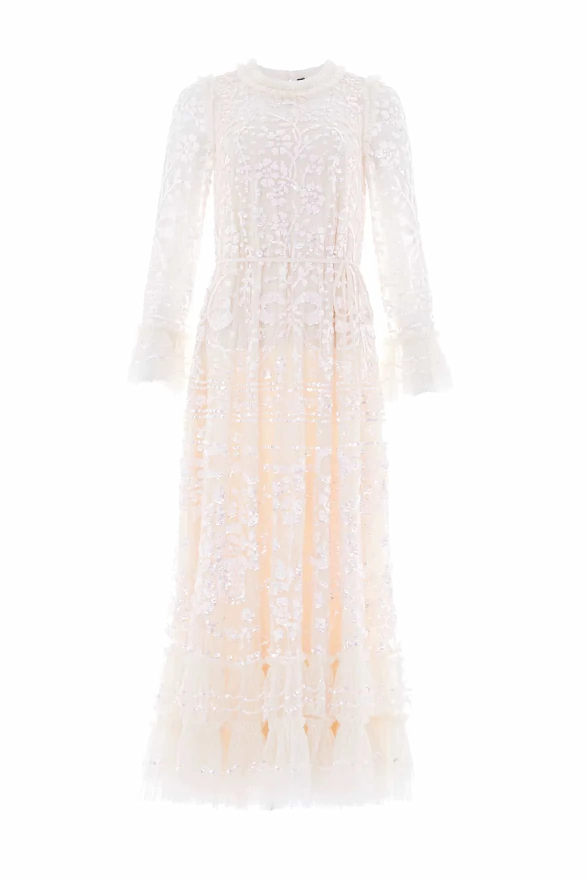 Celia Long Sleeve Ankle Gown - 1