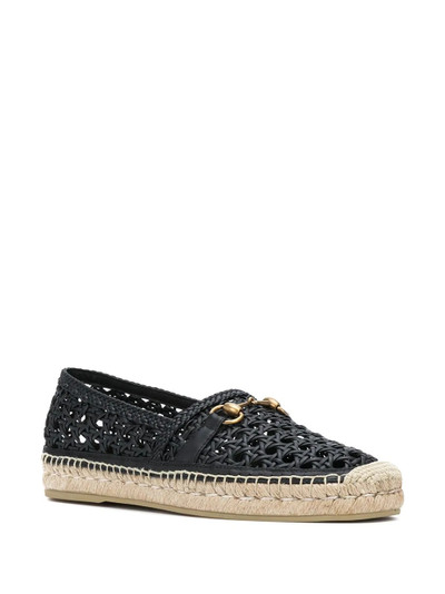 GUCCI Horsebit woven espadrilles outlook