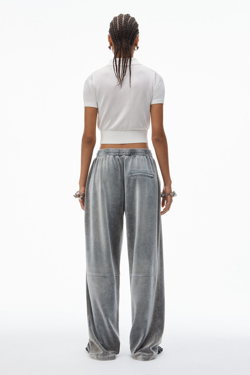 Logo Embroidered Polo Cardigan in Viscose 4