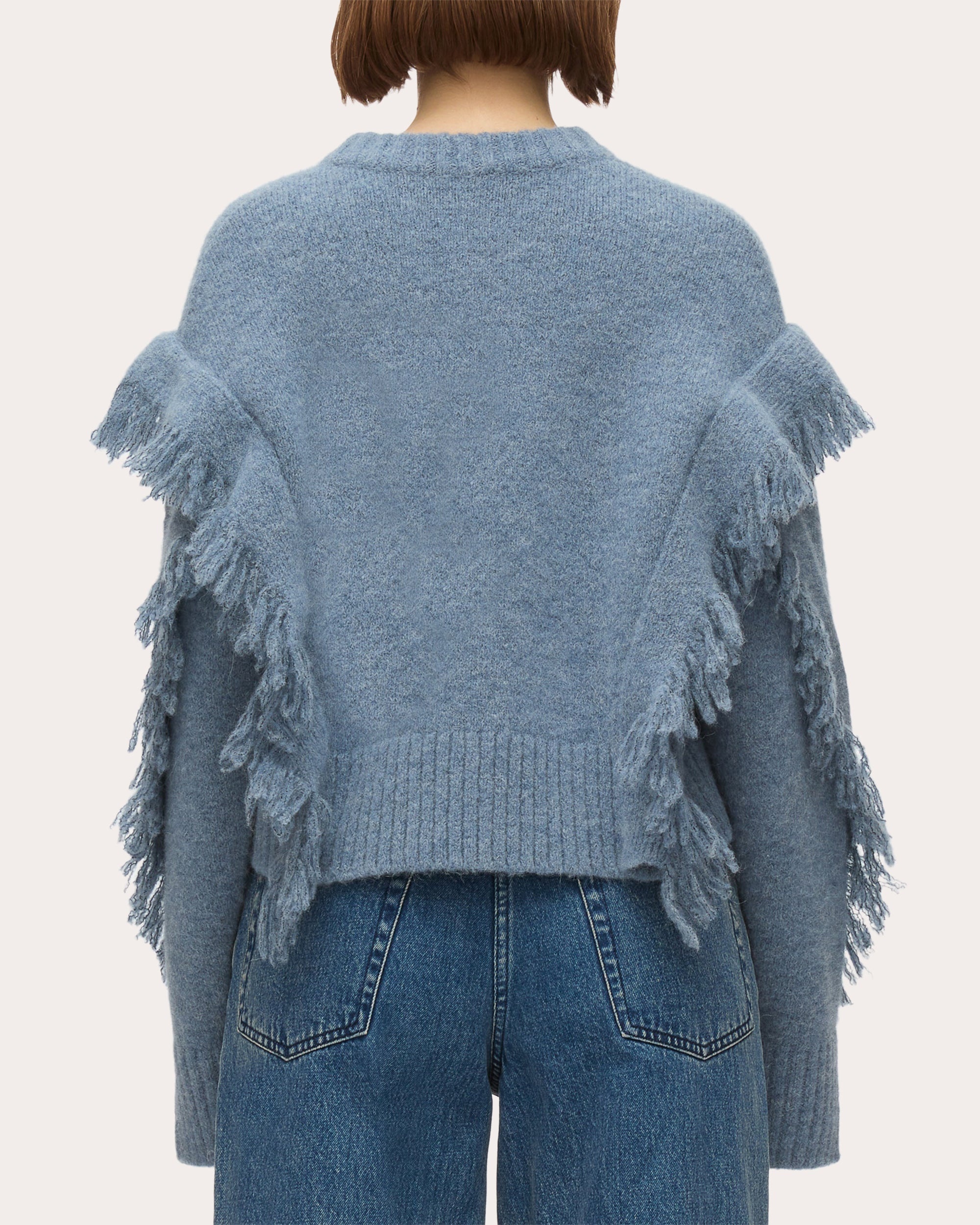 Fringed Alpaca Wool Sweater - 2
