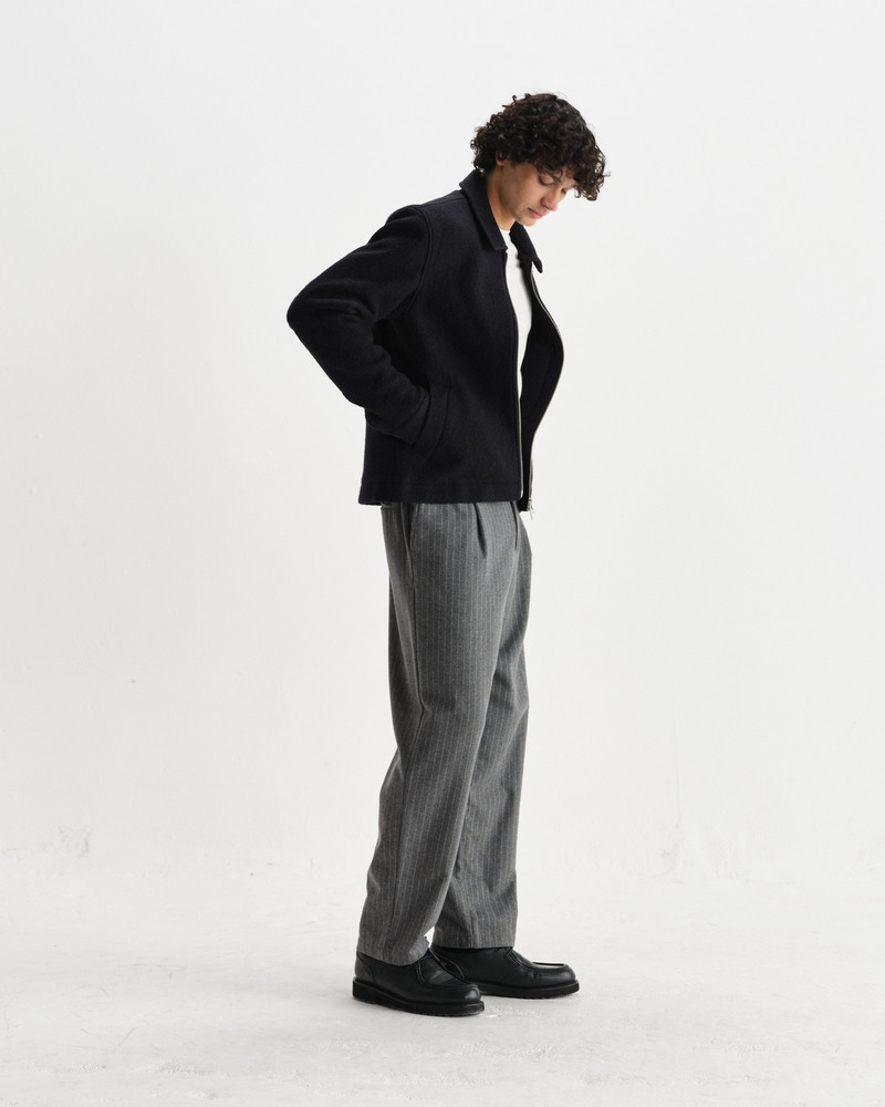 Eldon - Midnight Navy Boiled Wool Jacket 5