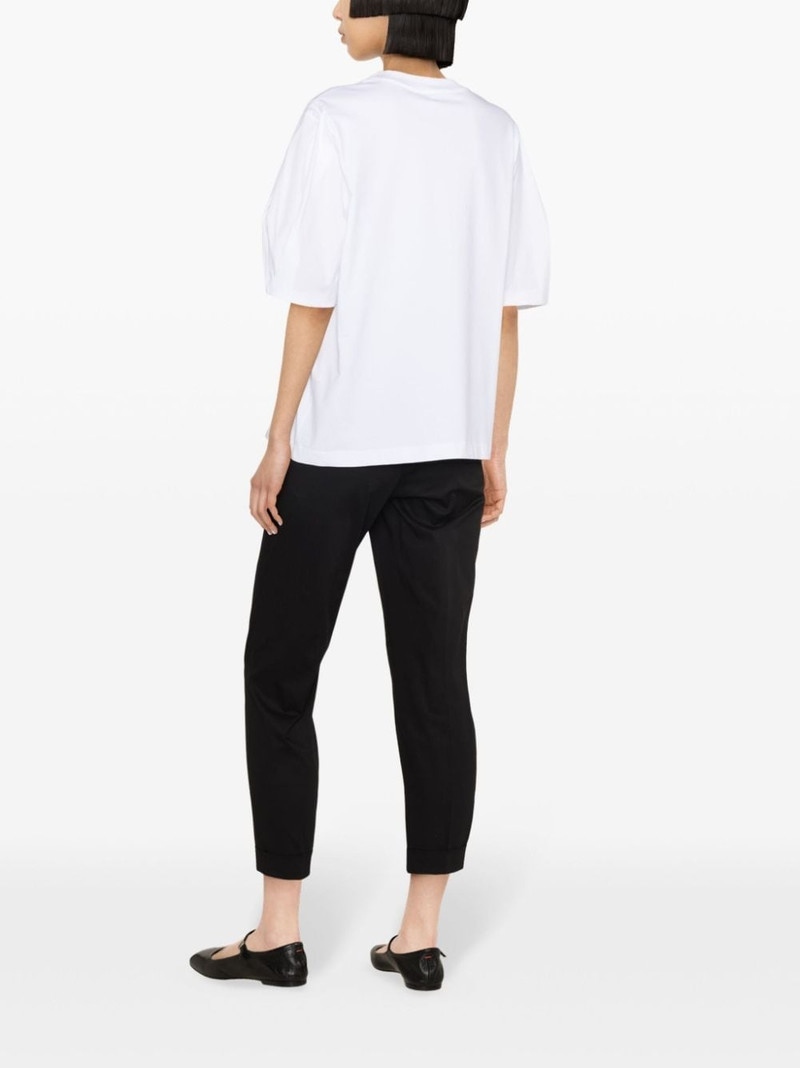 bead-trim stretch-cotton T-shirt 4