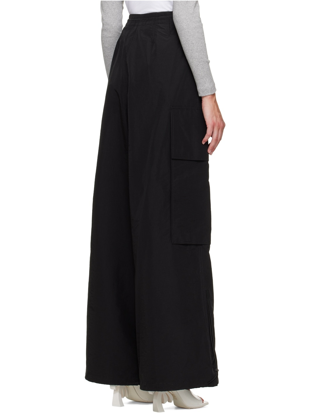 Black Parachute Pants - 3