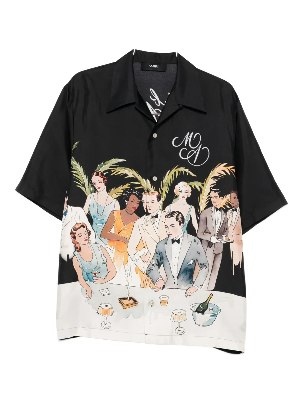 AMIRI - Men Bar Scene Bowling Shirt - 5