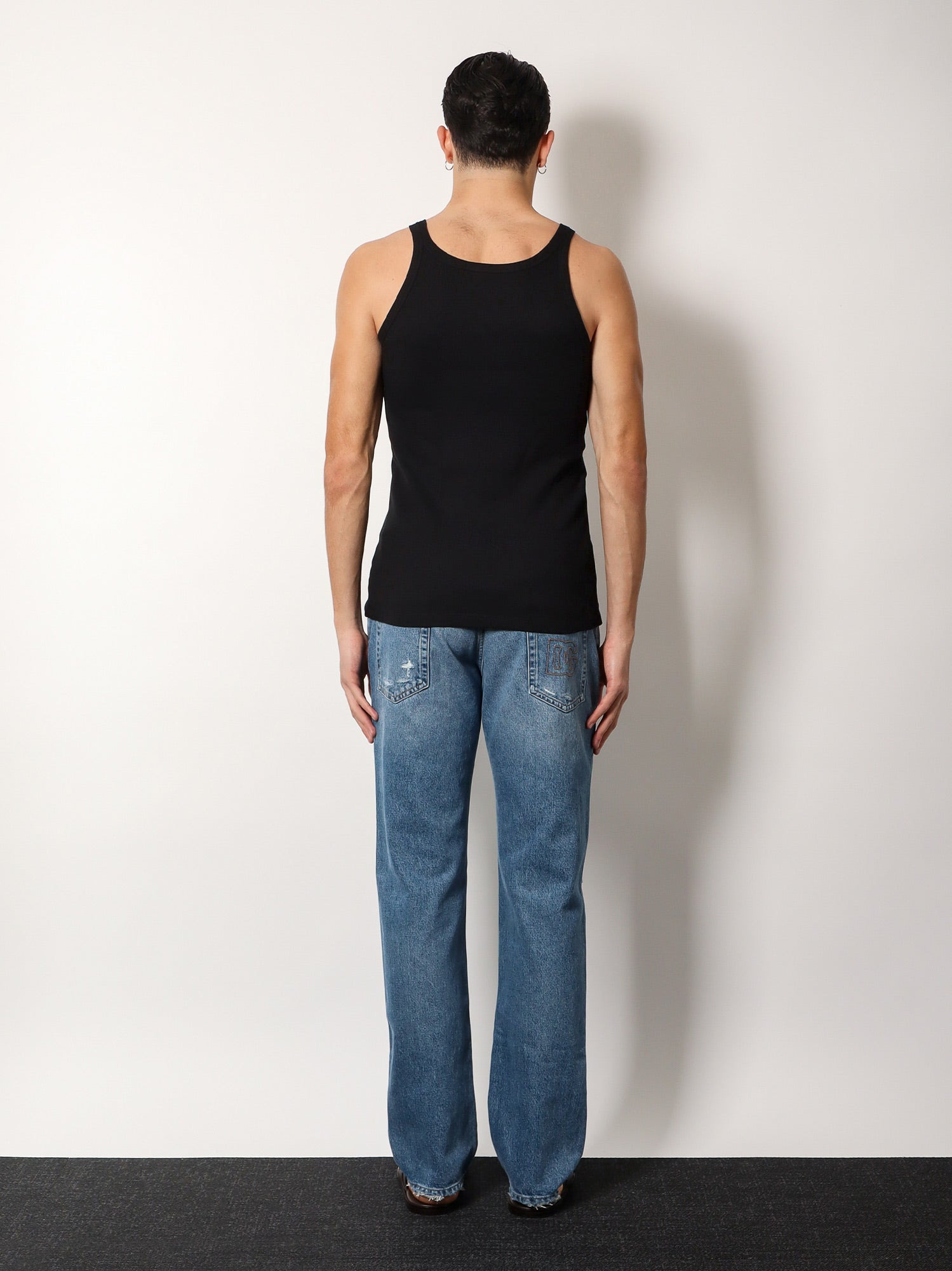 Dolce & Gabbana Ribbed Cotton Tank Top - 3