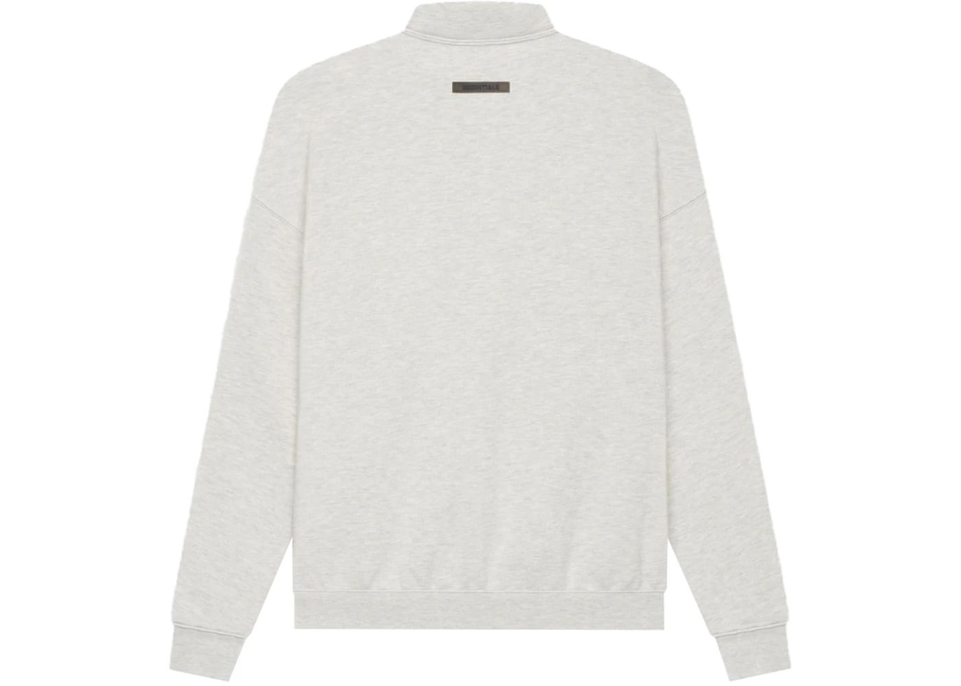 Fear of God Essentials Pullover Mockneck Light Heather Oatmeal - 2