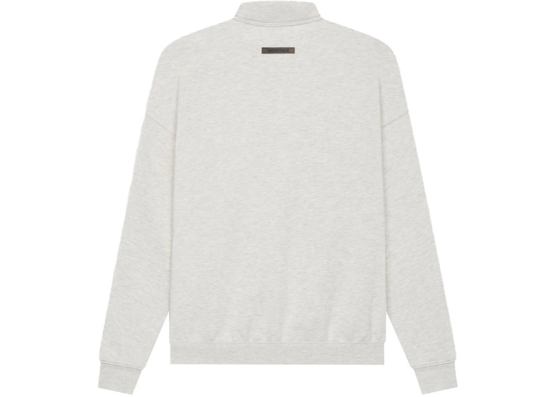 ESSENTIALS Fear of God Essentials Pullover Mockneck Light Heather Oatmeal outlook