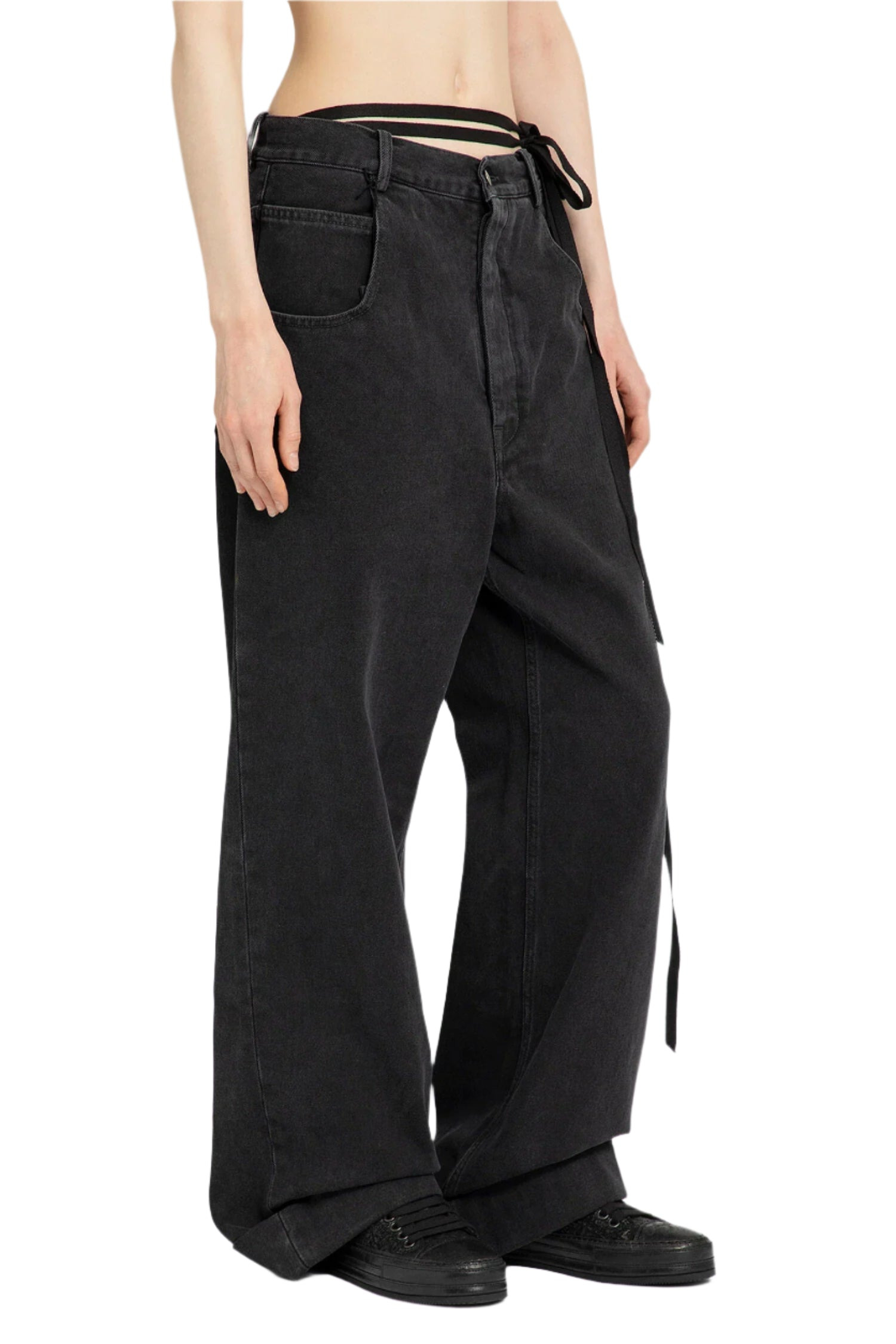ANN DEMEULEMEESTER WOMAN GREY JEANS - 2