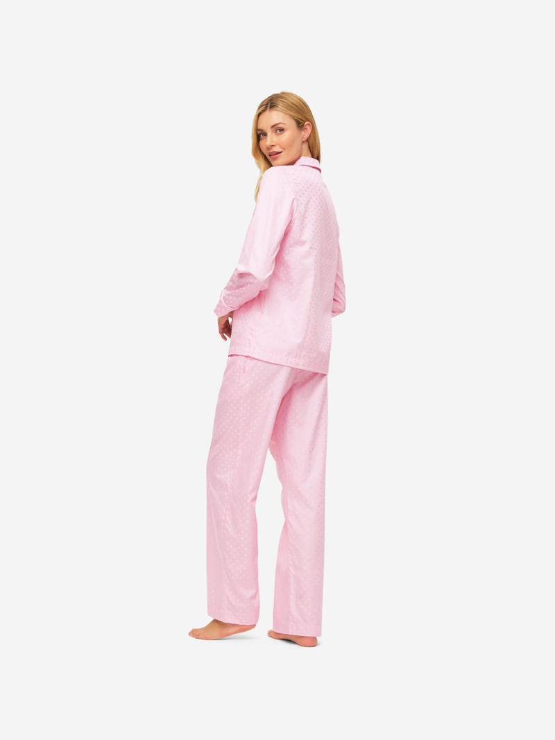 Women's Pyjamas Kate 7 Cotton Jacquard Pink - 4