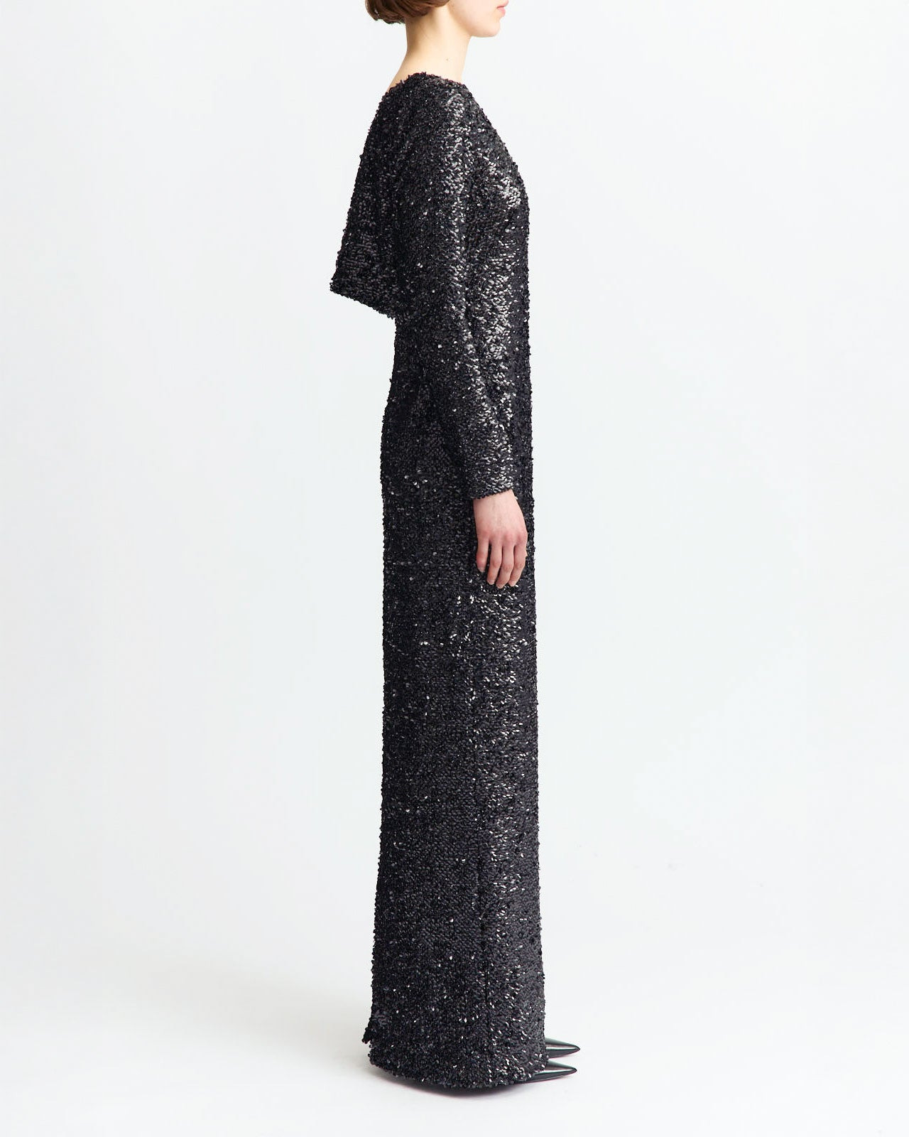 RETA GOWN IN TEXTURED SEQUIN - 3