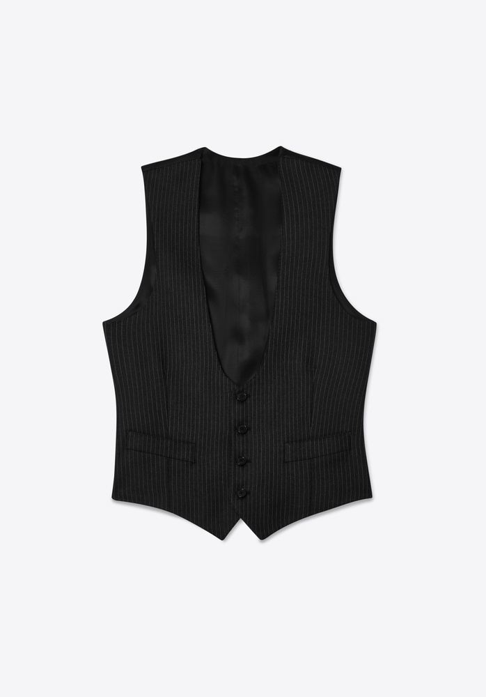 VEST 77 ANTHRACITE PINTSTRIPE - 2