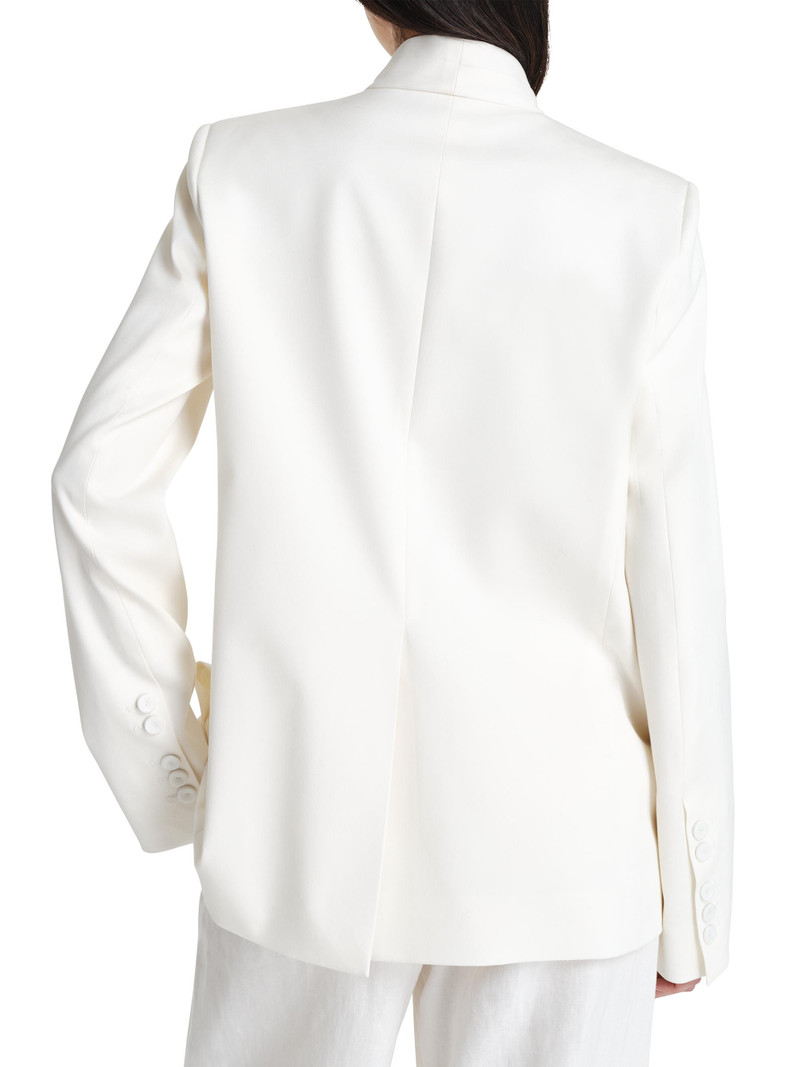 Women's New Linen Single-Breasted Dinner Jacket - Ivoire 6