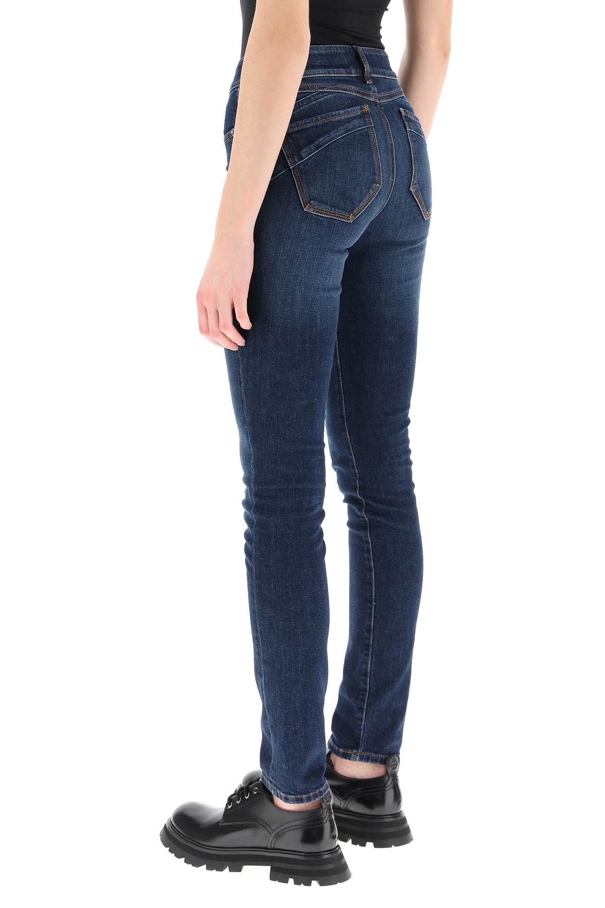 SKINNY JEANS IN INDIGO DENIM - 4