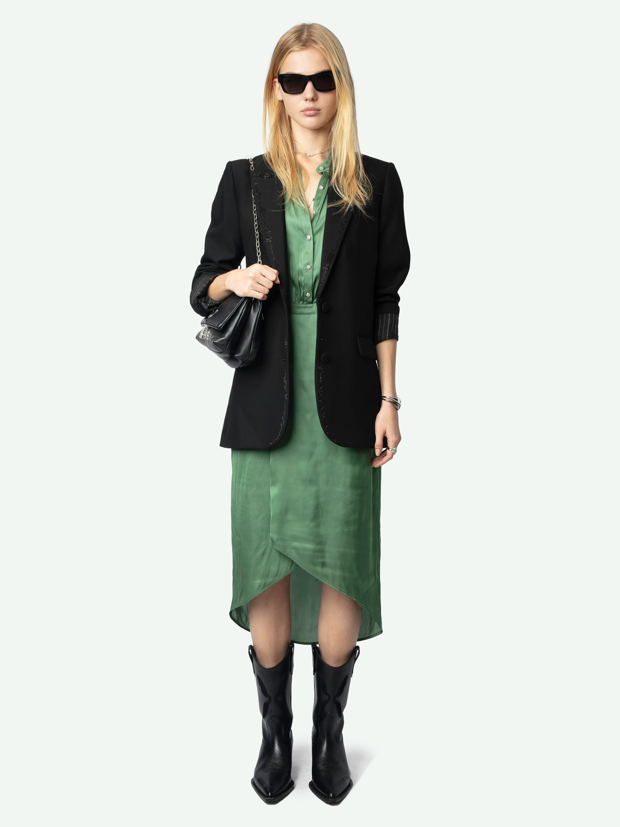 Rimaz Satin Dress - 4
