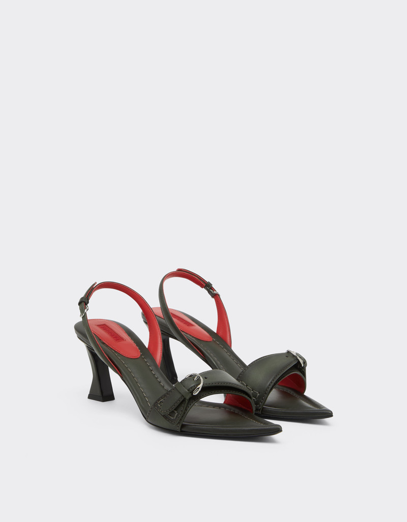 Leather Sandal with Heel 3