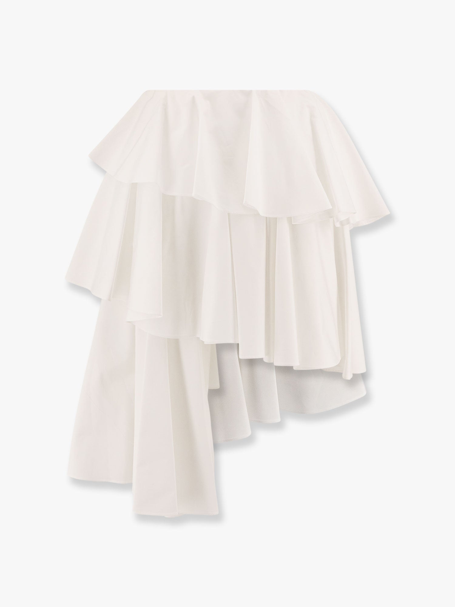 Alaia Spiral Cotton Popeline Skirt - 1