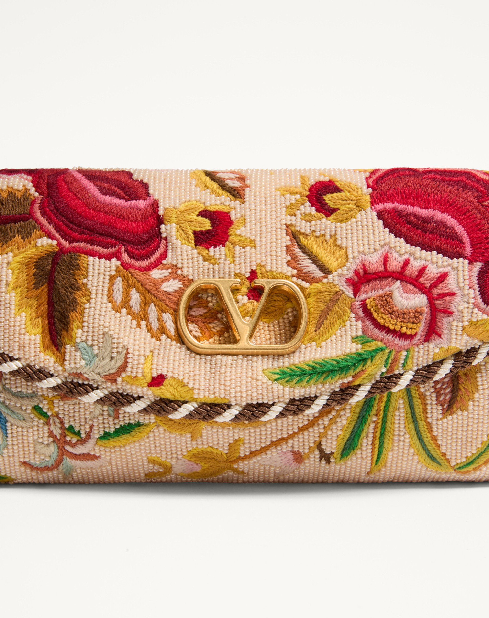 VALENTINO GARAVANI VAIN SOFT EMBROIDERED SMALL SHOULDER BAG - 8