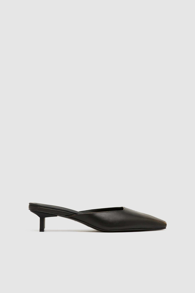 Brushed Miro Heel - Black 1