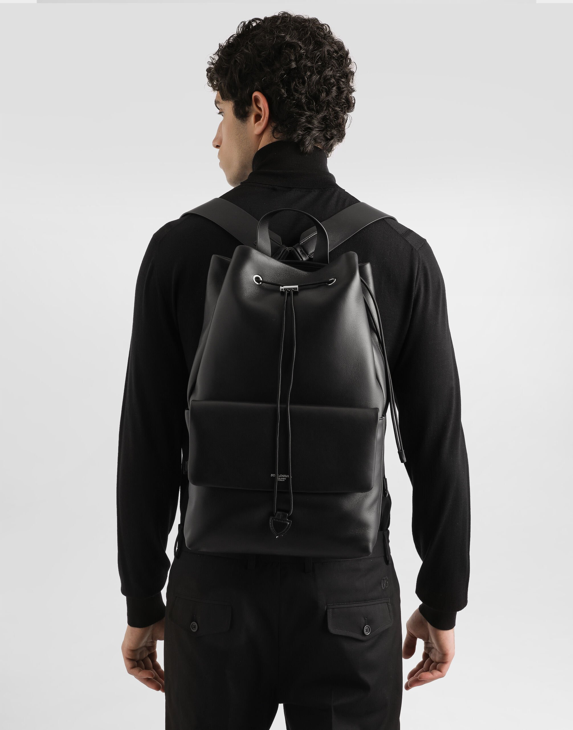 Calfskin nappa leather backpack - 2