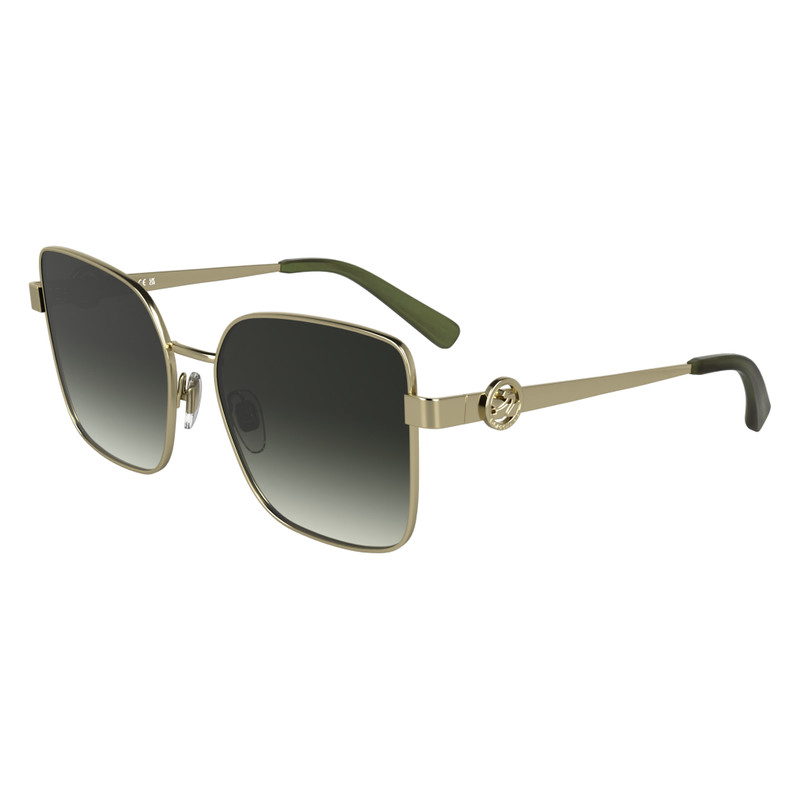 Longchamp Sunglasses Gold/Khaki - Metal outlook
