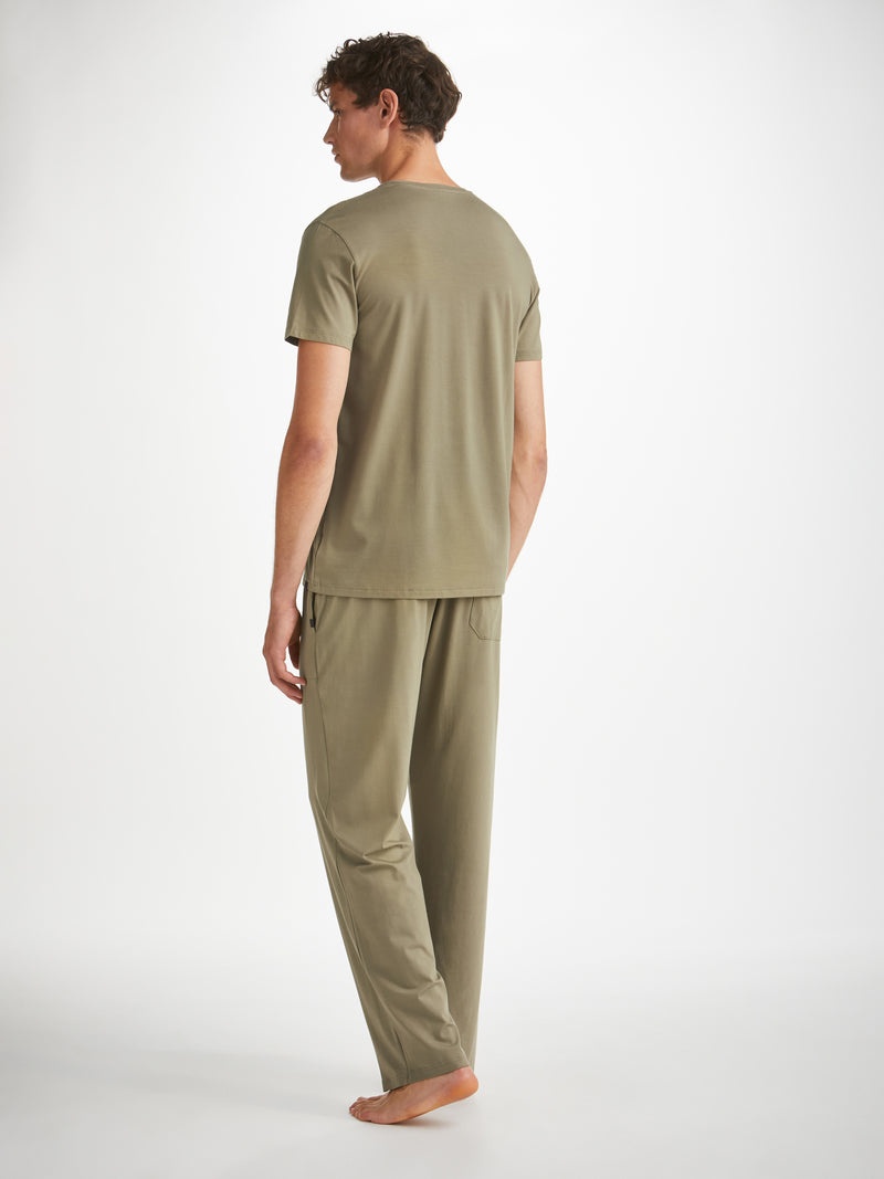 Men's Lounge Pants Basel Micro Modal Stretch Khaki - 4