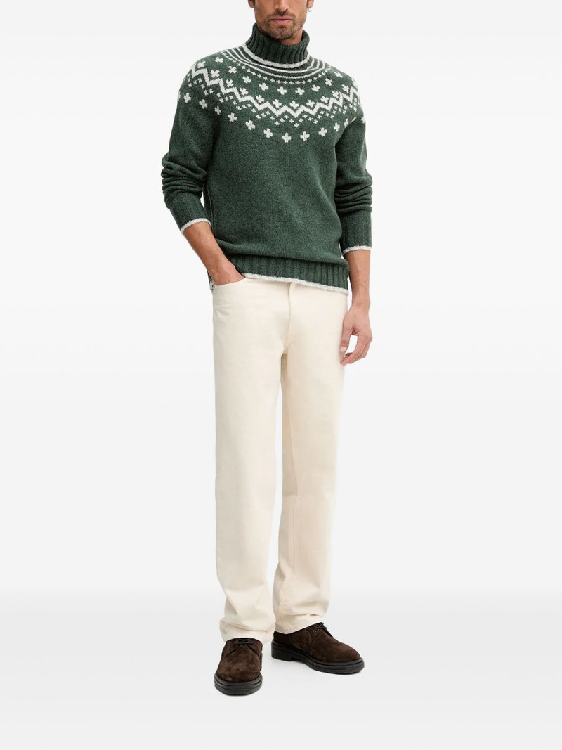 Barbour patterned turtleneck sweater outlook