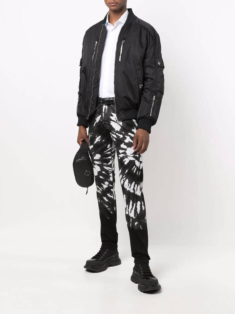 PHILIPP PLEIN logo-plaque button-up shirt outlook