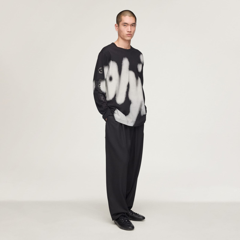 Y-3 MERCEDES - AMG PETRONAS FORMULA 1 TEAM YOHJI GRAPHIC LONG SLEEVE TEE 5