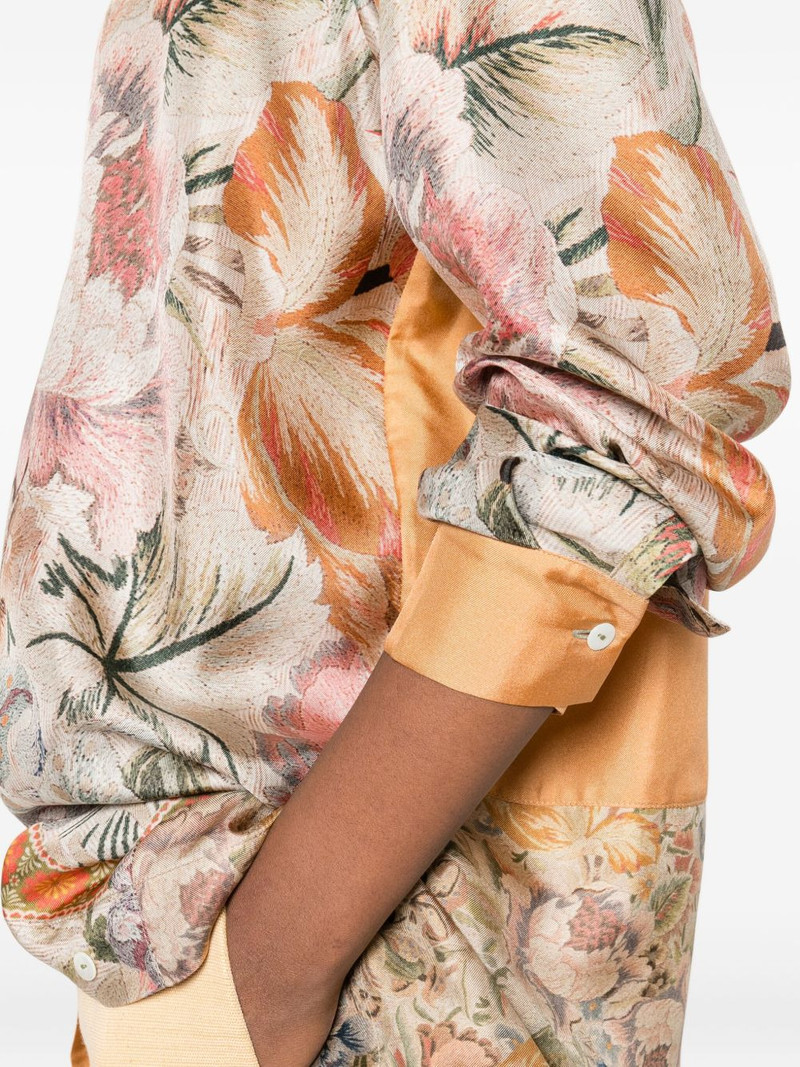 floral-patchwork shirt 5
