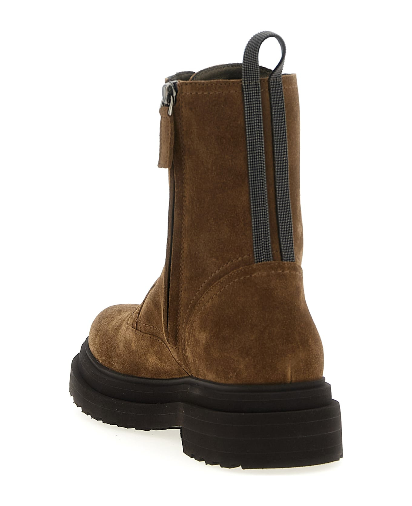 Suede Combat Boots Monile - 3