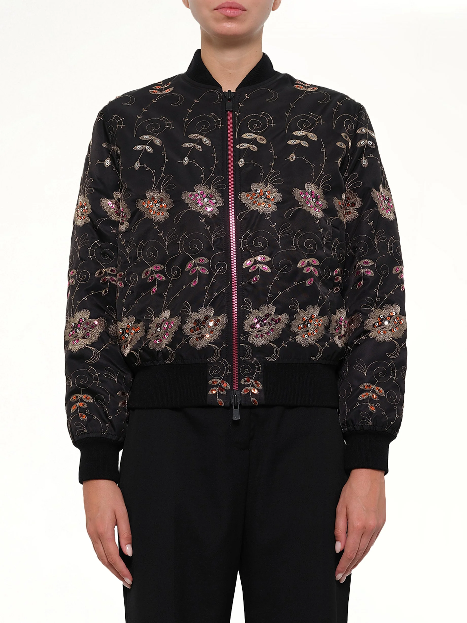 Podium Bomber Jacket in Black - 1
