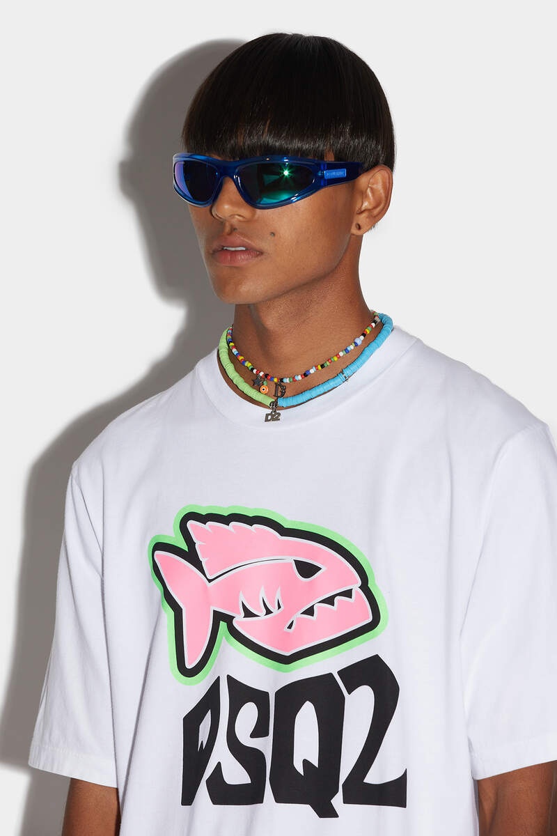 DSQ2 FISH SKATER T-SHIRT - 3